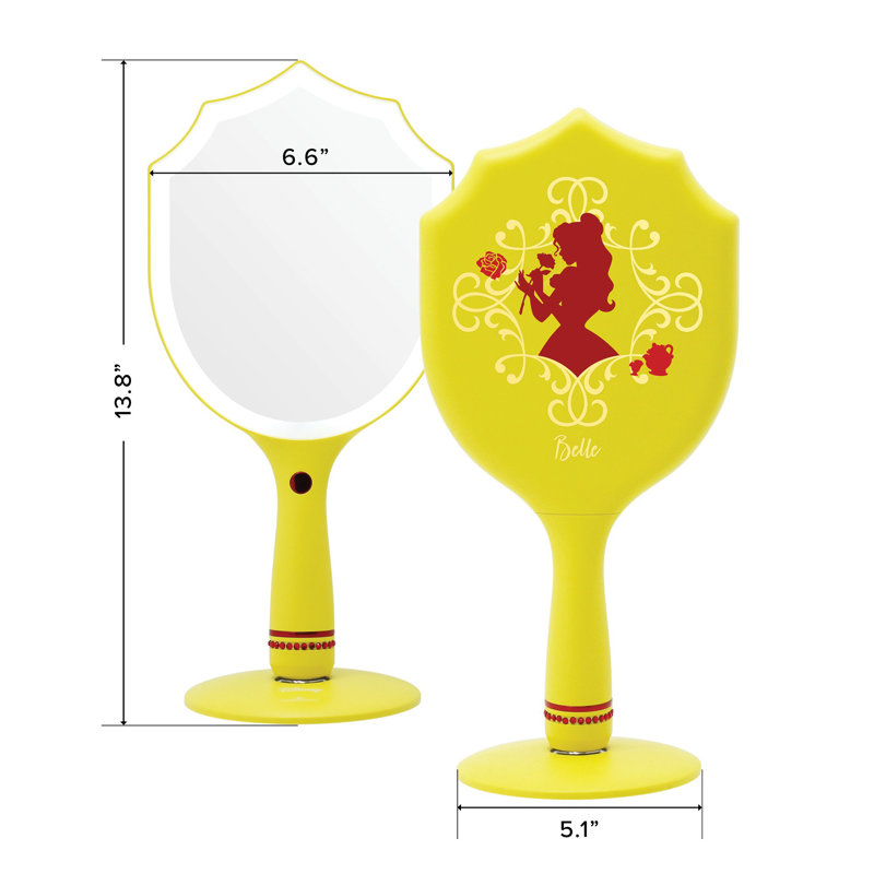 Miroir de maquillage éclairé à main Disney Princess, Belle