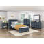Commode de rangement verticale en bois bleu marine avec commode verticale 5 pièces pour meubles de chambre à coucher 1 pièce (commode non incluse)-440363489