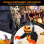 Tête de citrouille d'Halloween gonflable fantôme