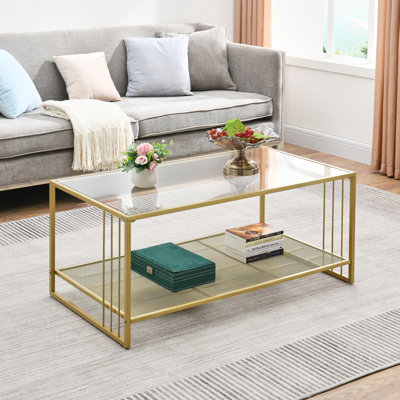Frieda Frame Coffee Table with Storage