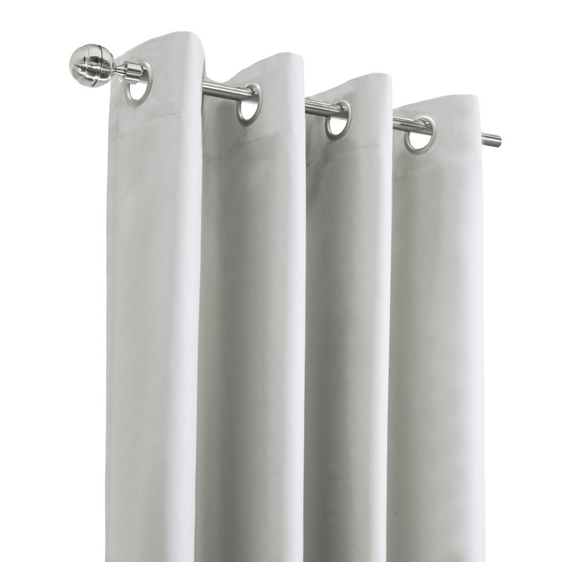 Turnervale Curtain Single Panel, White, 52" W x 84" L