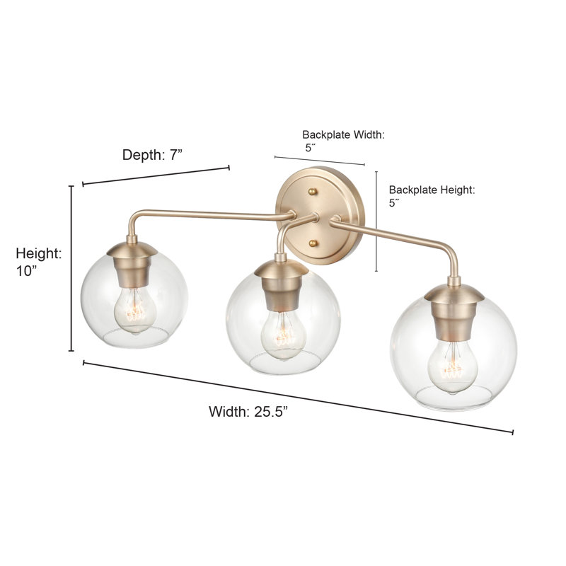 Alecea Dimmable Vanity Light, 3