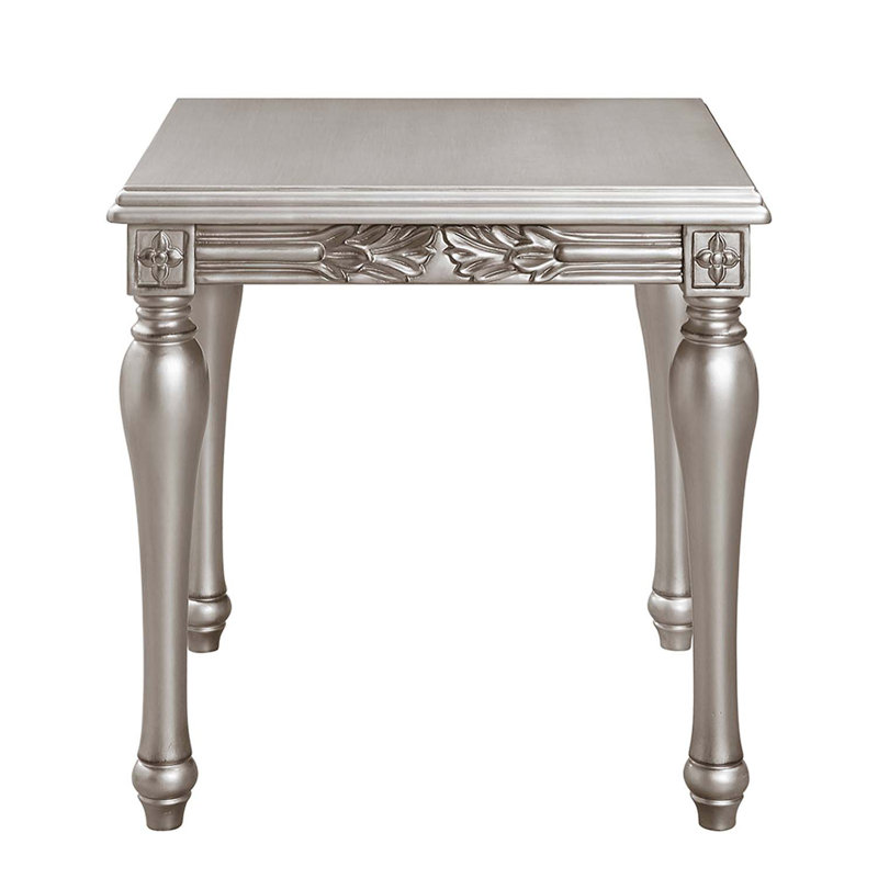 Table de bout Pelumi, finition platine