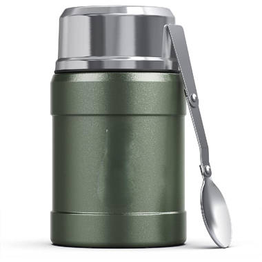  SSAWcasa Thermos for Hot Food, 27oz Soup Thermos for Adults,  Wide Mouth Stainless Steel Food Thermos Jar, Insulated Lunch Container with  Spoon & Handle, Leak Proof Thermal Bento Box Flask Meal