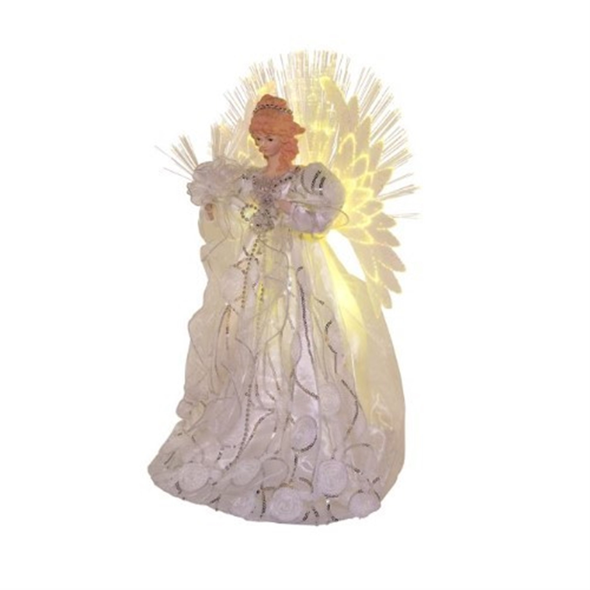 Kurt Adler Fiber Optic LED Angel Lighted Tree Topper & Reviews | Wayfair