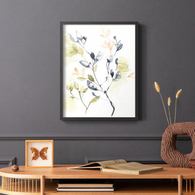«Sweet Leaves I», reproduction encadrée - bois massif