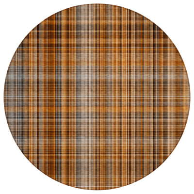 Tapis d'intérieur rond 8 po Terra Cotta