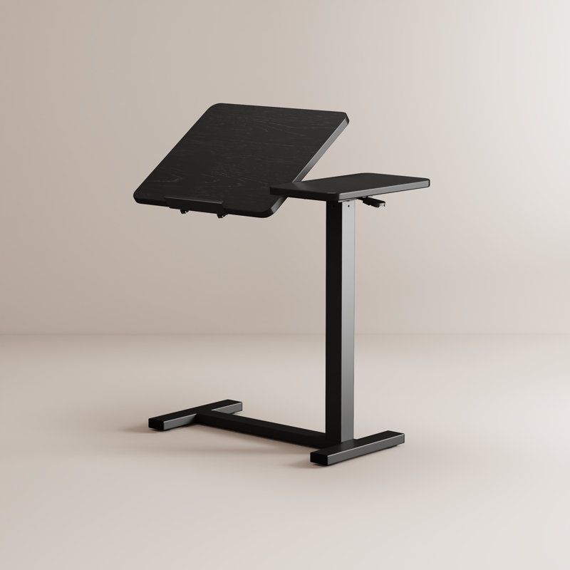 Restful Adjustable Angle Reading End Table, Black
