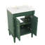 Meuble-lavabo de salle de bain sophistiqué 24 po avec lavabo supérieur à 2 niveaux avec esthétique moderne-327022125-327022130