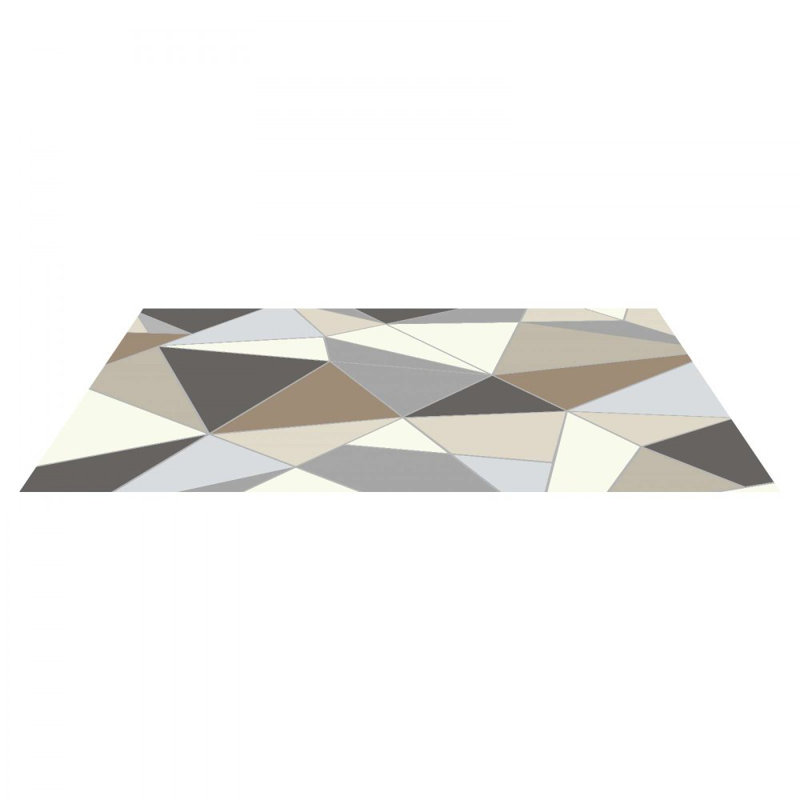 Geometric Faux Fur 152.4cm X 213.4cm Area Rug