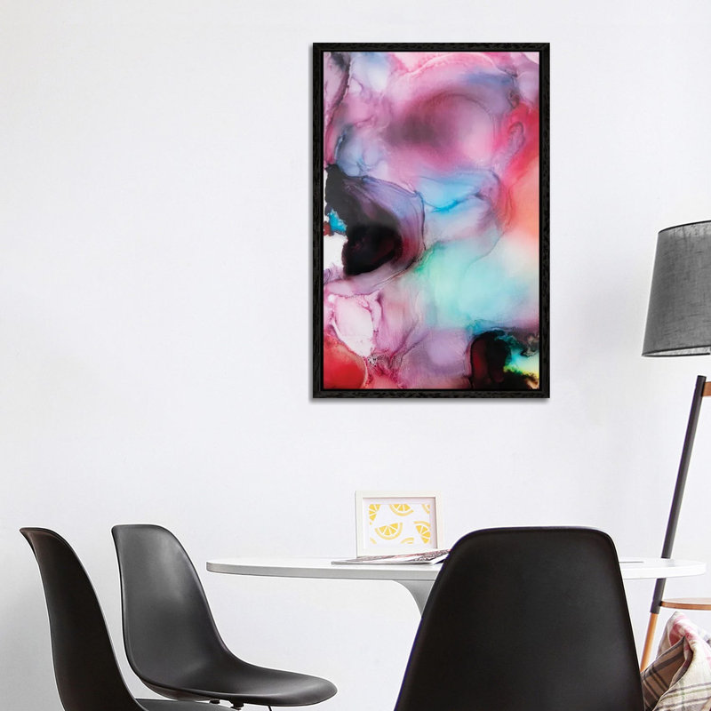 Imagine by LouLouArtStudio - Painting on Canvas, Brown Floater Frame, 101.6 cm H x 66.04 cm W