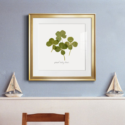 «Pressed Clover I», reproduction encadrée de qualité supérieure - prête à être accrochée