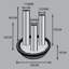 Aradhana Stainless Steel Weather Resistant Floor Fountain with Light
