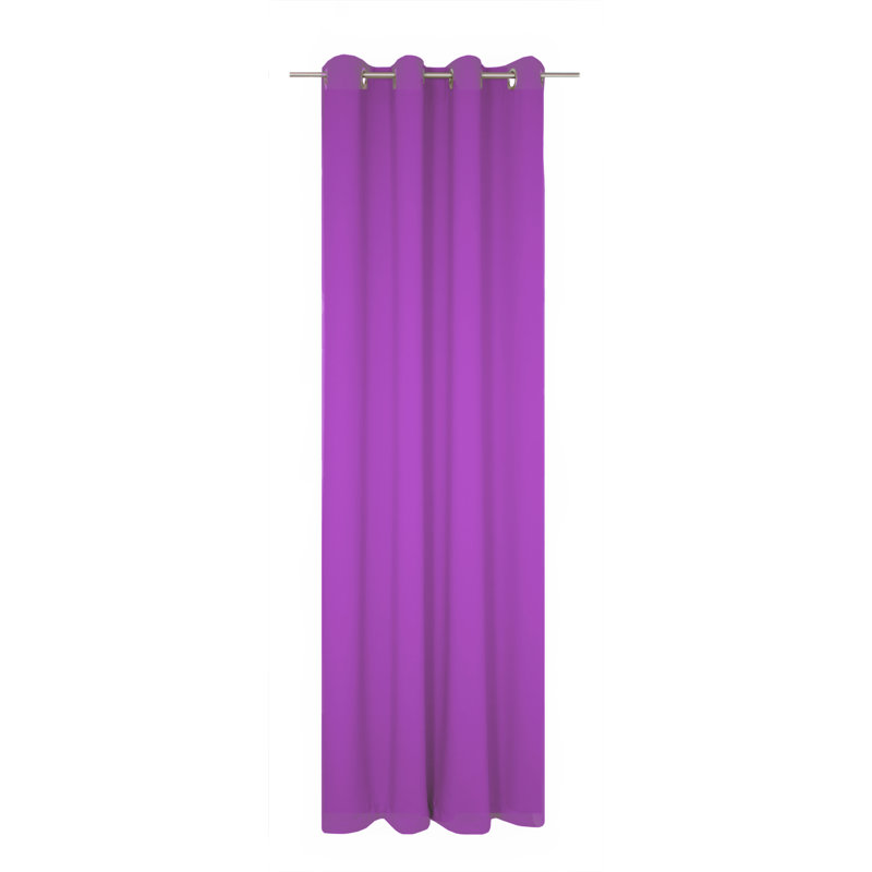 Zoee Eyelet Blackout Curtain, Purple, 145cm Width x 150cm Drop