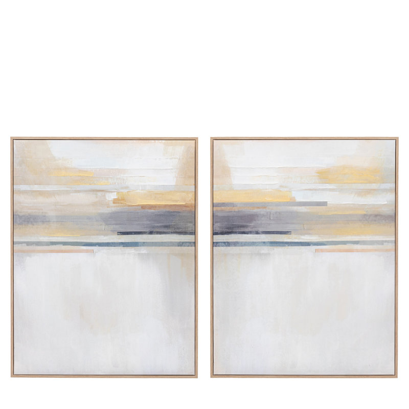 Modern Sunset Framed Canvas