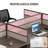 Rectangle 4 Person Cubicle Desk,Benching Workstation with Cable