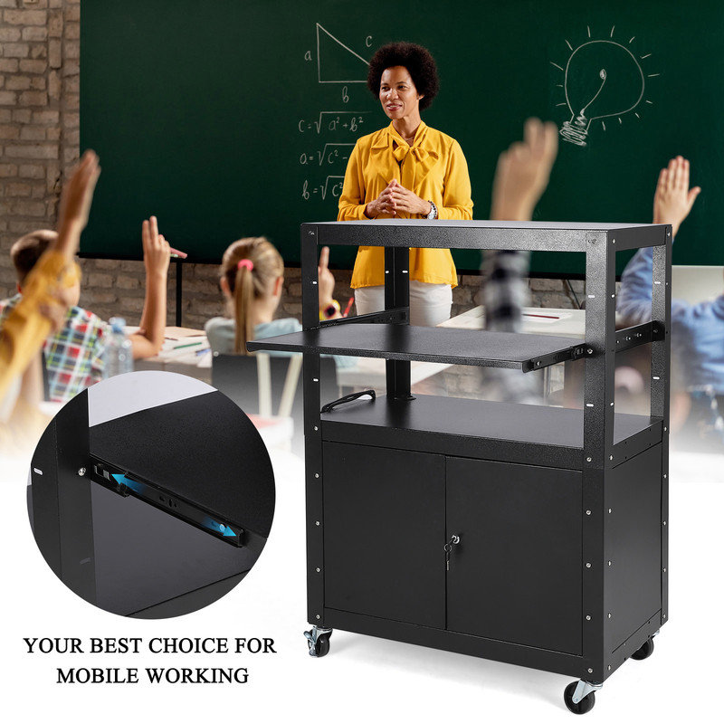 61cm H x 61cm W AV Cart