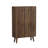 Upright Shoe Cabinet With Vertical Grooved Finish