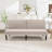 66.5" Wide Modern Striped Corduroy Convertible Sofa Bed With Solid Wood Legs For Living Room-2027658862