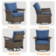 Chaise berçante pivotante avec coussins Blathnaid-1316884138