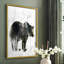 Reproduction encadrée d'ours totem - bois massif-1430323328