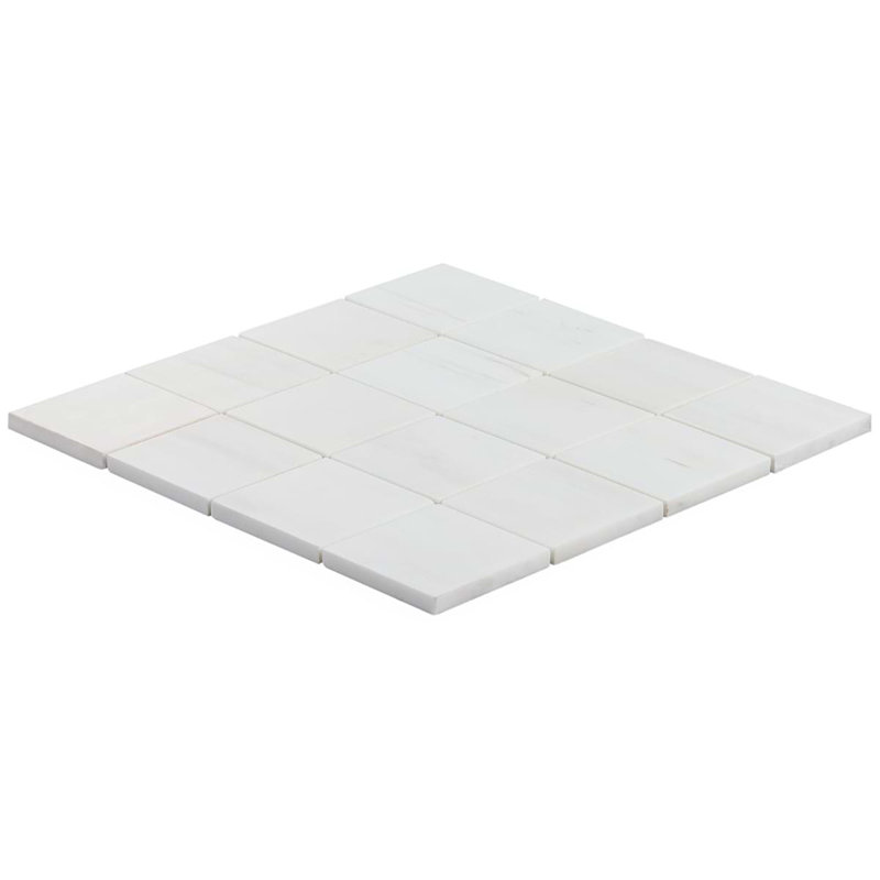Bianco Dolomite 12x12 Honed Marble Mosaic Tile