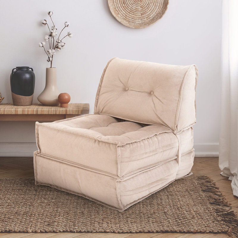 Allinson 65cm Upholstered Futon, Beige