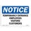 Temporary Entrance Employees Visitors Customers Sign