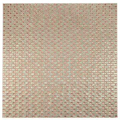 Artistic Jewels 12 in.x 12 in. Diamond Cut Glass Handmade Mosaic Decorative Kitchen & Bathroom Wall Tile