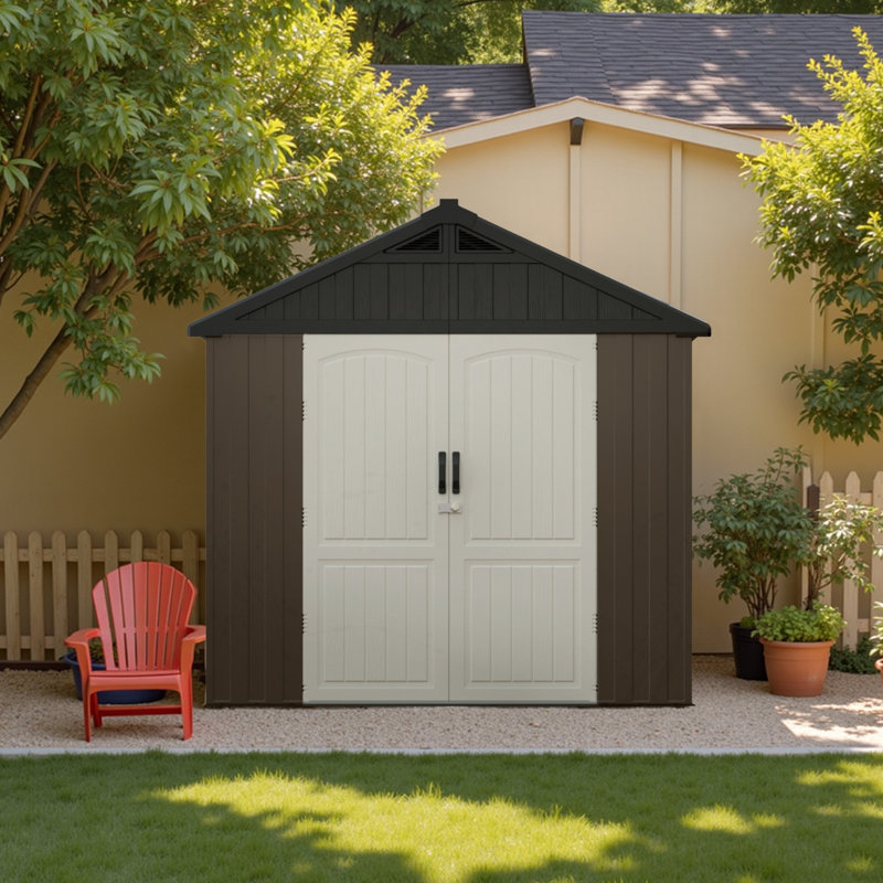 Resin Storage Shed, 95" H x 147" W x 91" D