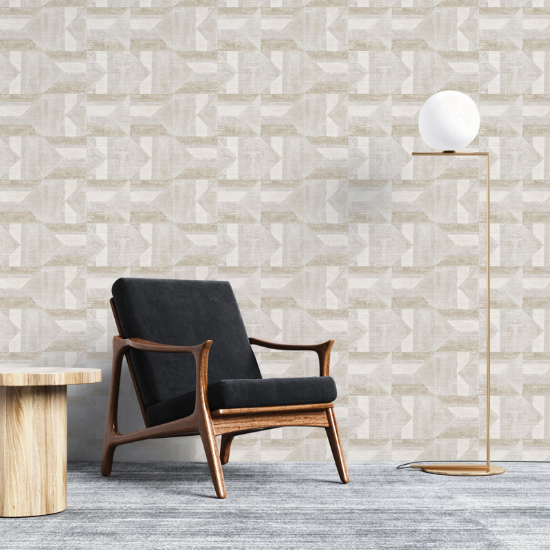 Papier peint peler et coller en patchwork matelassé