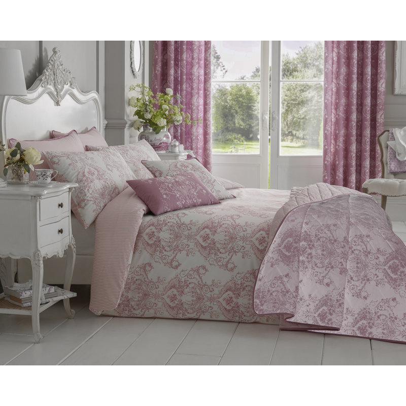 Stayner Cotton Blend Bedspread, Pink