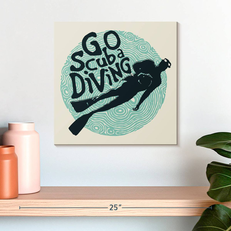 Senne Go Scuba Diving, 16" H x 16" W