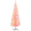 Sapin de Noël artificiel mince de 5 pi avec 110 lumières DEL blanc chaud et 294 pointes pour la décoration de Noël-364249795-364249784-364249796