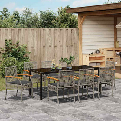Eliezel 8 - Person Patio Dining Set with Rectangular Table