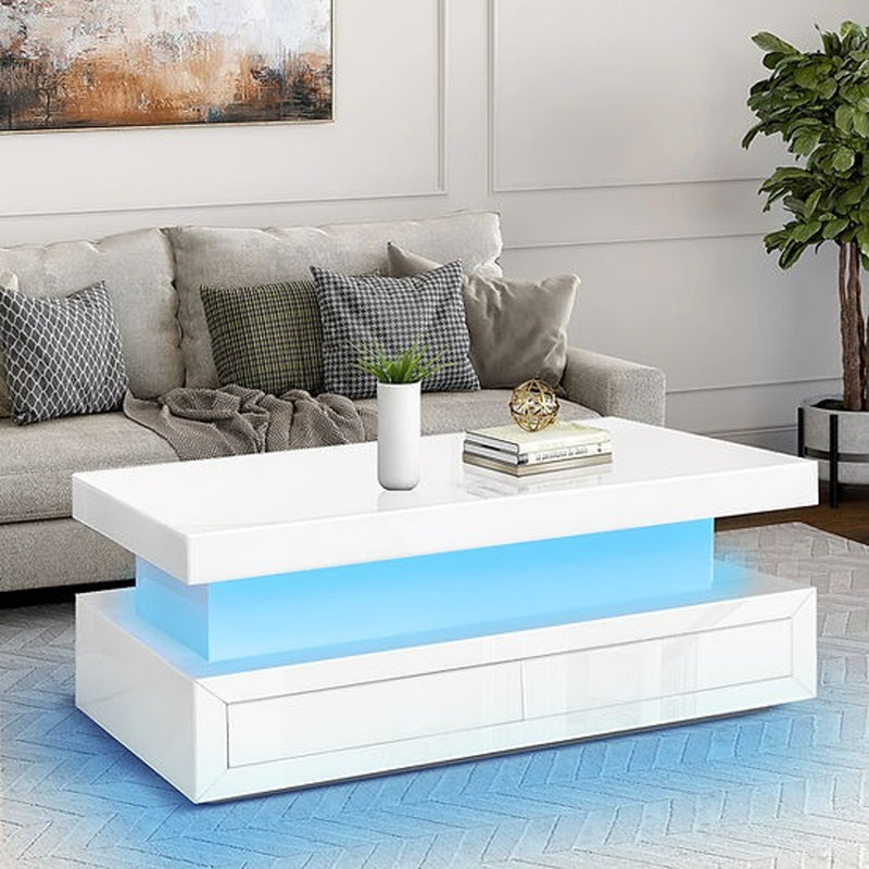 Table basse blanche A-CT03 ALMA, Blanc