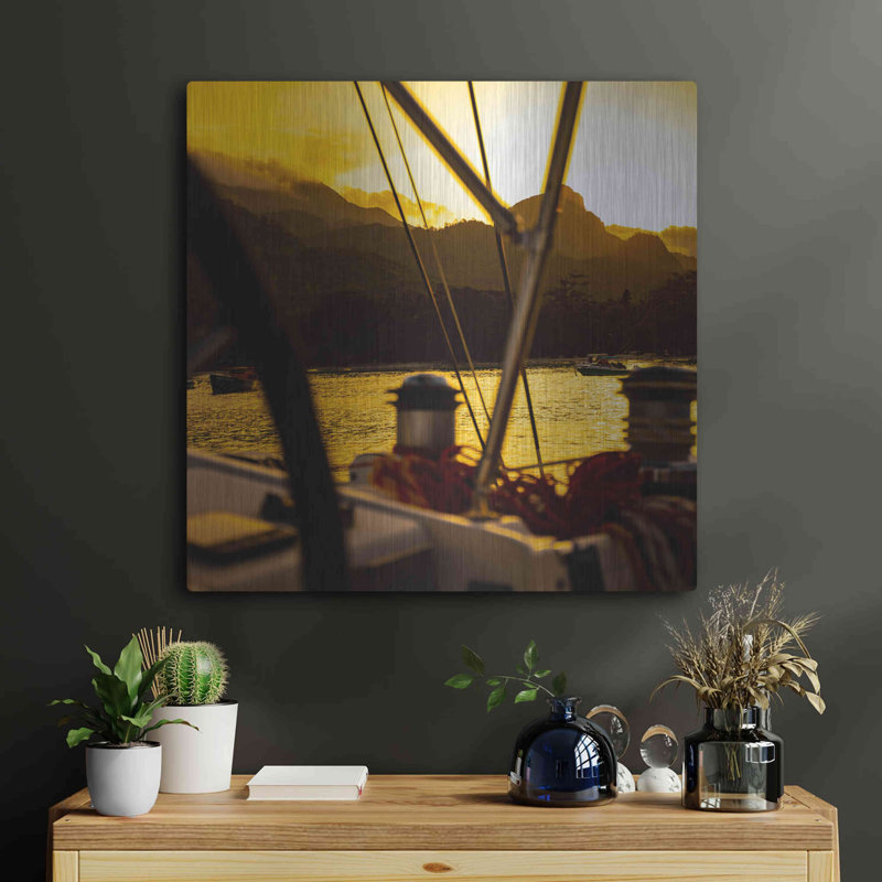 «Golden Sky» par AKG, H 24 po x l 24 po