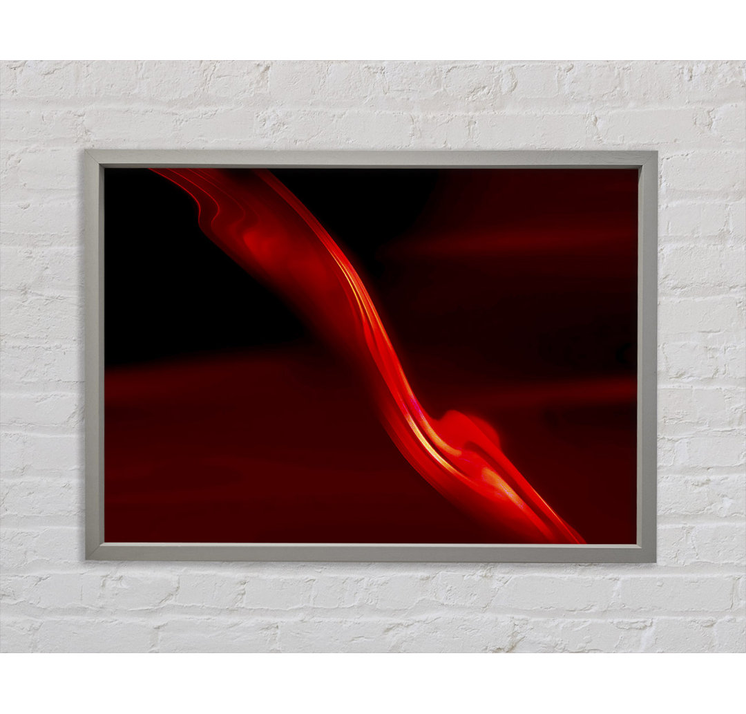 Gerahmtes Wandbild Red Silk Twist