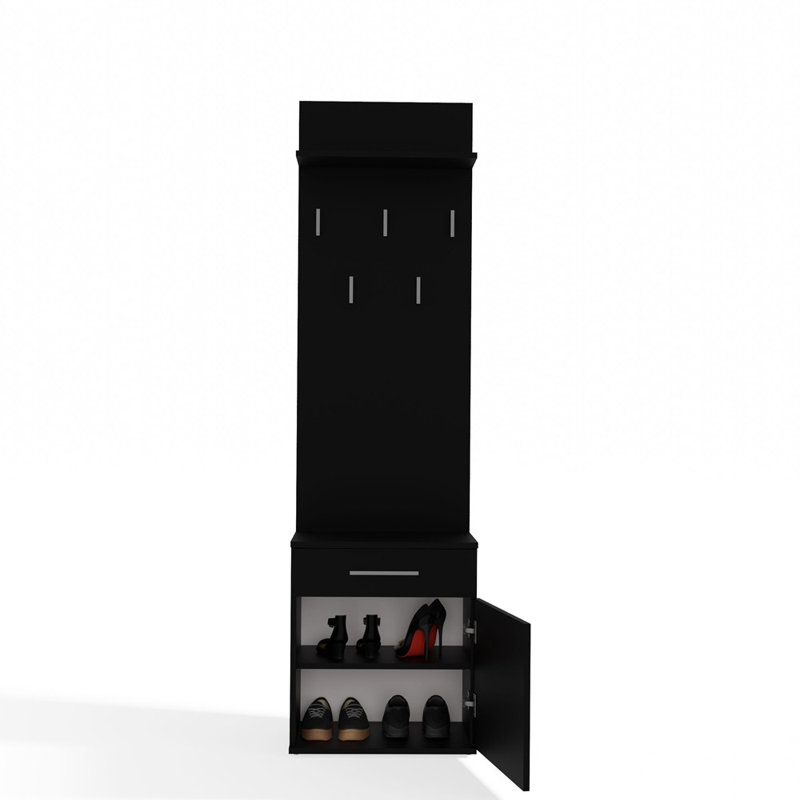 Sheena Shoe Cabinet with Wall Coat Rack