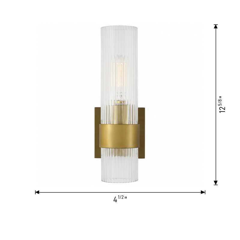 Geneva 1 - Light Armed Sconce, Aged Iron
