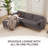 Mid-Century Boneless Modern L Shaped Couch With Reversible Chaise-1237684599