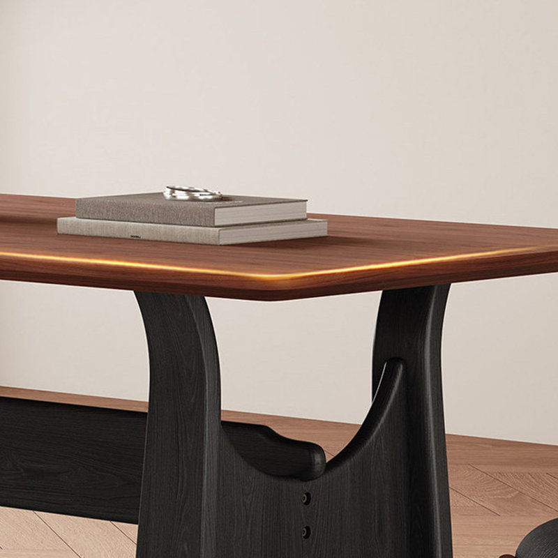 Ensembles de table de salle à manger rétro et uniques, H 29,52 po x L 62,99 po x l 31,49 po, 7 pièces : table, 6 chaises