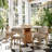 Tov Furniture Cynthia Travertine Concrete Indoor / Outdoor 54" Round Dining Table