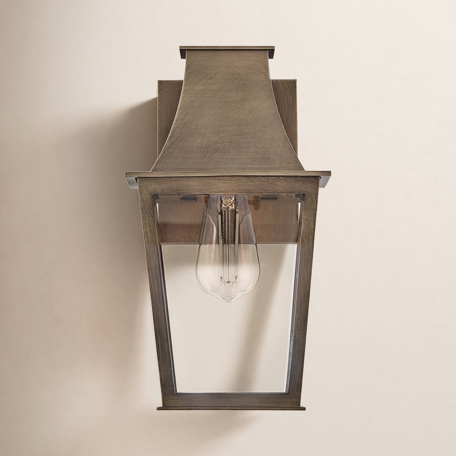 Hinkley Georgetown Outdoor Wall Lantern, Burnished Bronze