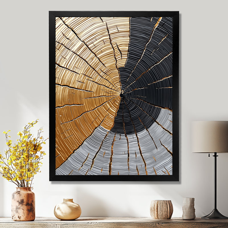Aphan - Landscapes Wall Art, H 44 po x l 34 po, Noir, noir, noir, noir, Reproduction encadrée sans passe-partout