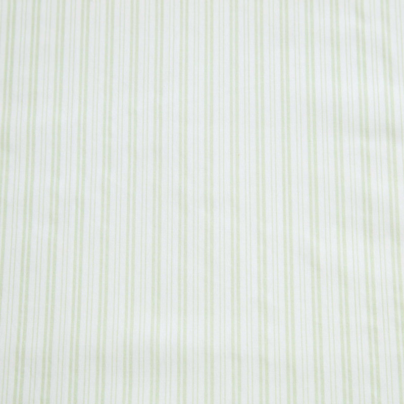Ensemble de draps en percale de coton Laura Ashley, Bedford Skinny Stripe Green