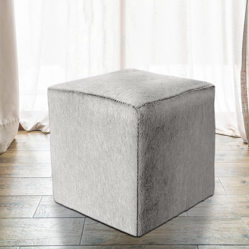 Square Ottoman, Gray