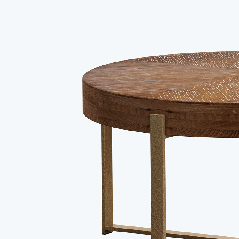 Table basse Ceairra, H 17,72 po x L 33,86 po x l 33,65 po, Or