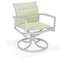Whitlock Padded Sling Swivel Rocker Dining Chair