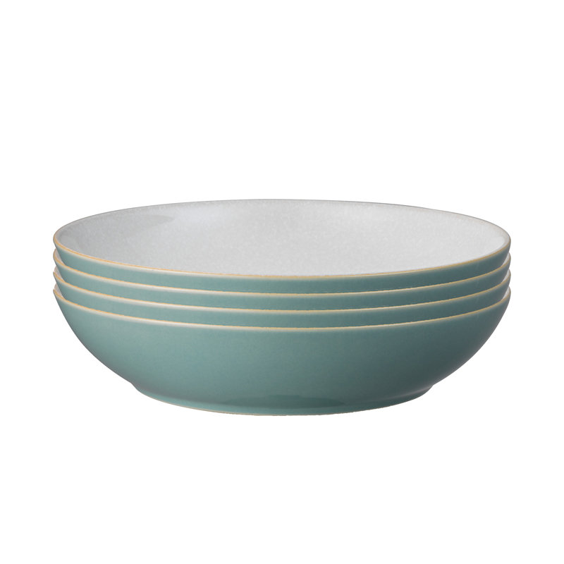 Denby Elements Pasta Bowls, Fern Green